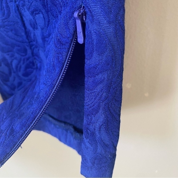 Topshop Blue Slim Fit Patterned Trousers - Picture 10 of 10